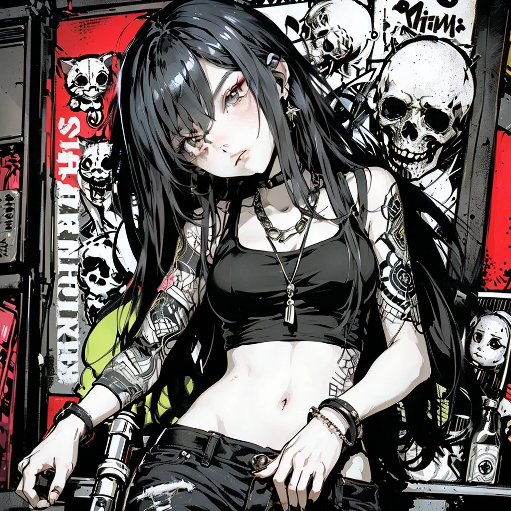 a woman sitting on top of a box next to a cat, artstyle : ilya kuvshinov, shiny colorful, sexy girl wearing shorts, black jeans, medibang, characters merged, anime like