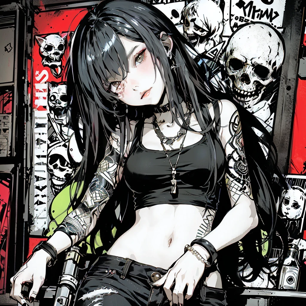 a woman sitting on top of a box next to a cat, artstyle : ilya kuvshinov, shiny colorful, sexy girl wearing shorts, black jeans, medibang, characters merged, anime like