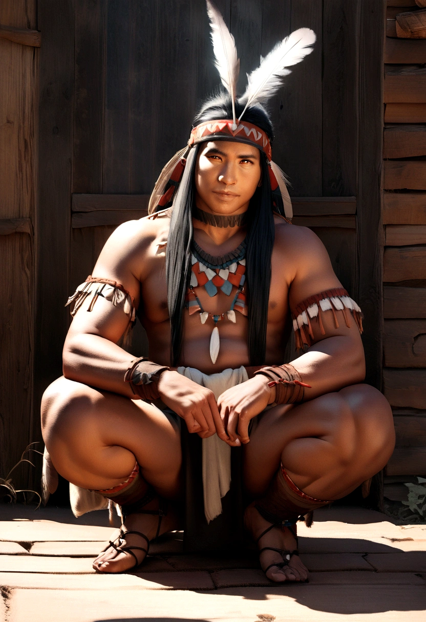 Surreal cinematic image of Indian natives with feathers on their heads, Native Americanアート, Indian Warrior, Native American, Native Americanの戦士, Local art, Native Americanの戦士, First Nationsの男性, Eagle feathers, Skilled Apache warriors, Warrior spirit, American Indian headdress, First Nations族の芸術, : Native American Shameon Fantasy, First Nations, Native American folk art, Indian Realist Art Photography, photo shoot, masterpiece, Realistically, Hentai Realism, rendering, High contrast, Digital Art Photography Art Station 8K HD HD Details Real Trend, Detailed, Skin Texture, Super detailed, realistic Skin Textures, armor, Highest quality, 超High resolution, (photographer: 1.4), High resolution, Detailed, Total Draft, sharp, author:Lee Jeffries Nikon D850 Film Stock Photos 4 Kodaport 400 F1 Lenses.6 Rich Colors Realistic Textures Dramatic Textures Dramatic Lighting Unreal Engines Art Station Trends Movie Stills 800