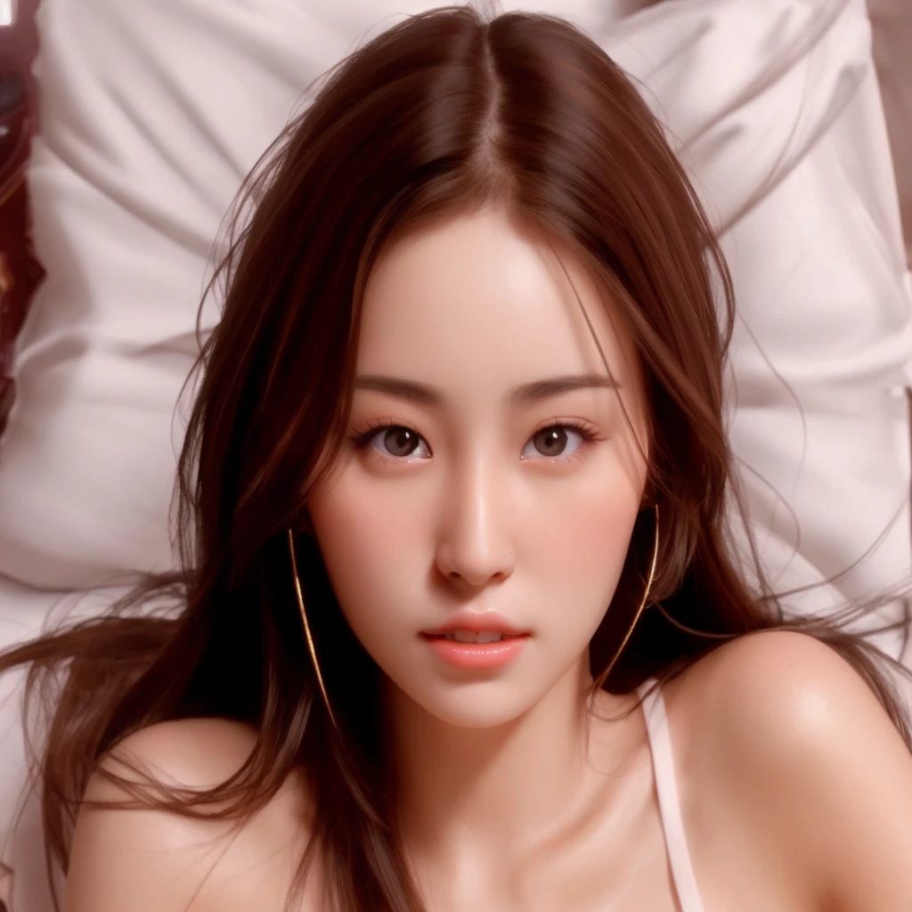 (Raw photography、top-quality、masterpiecel1.4)、(realisitic、Photorealsitic:1.37)、Photos of Japan girls((loose)Camisole)、 natural(midium breasts:1.35)、(micro:1.4)Lace pantie、looking at away、Colossal breasts、((lying on one's side on bed))、lying on one's side、dishevled hair、Medium Hair、(Pink blush)、(illuminating)、[[Open legs、Spread your legs apart]]、(独奏)、dynamicposes、((erectile nipple))、(female pubic-hair)、(Puffy eyes:1.3)、 (Slim legs)、nffsw、Highly detailed ambient occlusion、Natural and harmonious composition、fine-art photography、Beautiful fingers