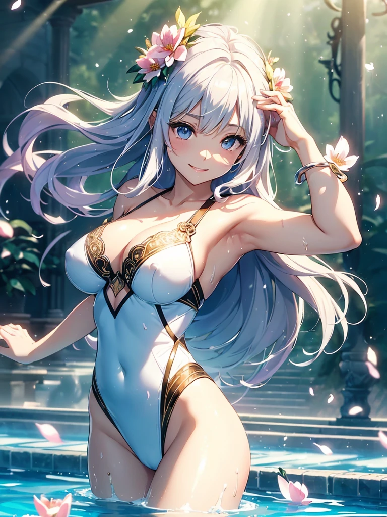 最high quality、1 woman 、Fox earsBeautiful foam、Bathing、、CourtyardShining 、NP: Worst quality ,Flower fractal art Wet、、Beautiful shot, radiance,High-definition depiction, Realistic, 8k, Unity, beautiful Shot, light smile, Beautifully and vividly drawn, , Beautiful, beautiful, clear skin、sexy,Beautiful swimwear、Countless rays of light pouring down, Swirling Light, big background, Raise one arm above your head, Intense light is emitted from the magic circle in front of the girl. flower、Particles of light、
Romanticism,Cowboy Shot: The most beautiful form of chaos, Mr..々color, Intertwined flowers, Particle,magical gentle light,smile,sexy,image quality、masterpiece、Beautiful Face、Super beautiful woman((Big breasted 22 year old office lady、Nipples、Bust 100,Beautiful long ironed hair 、Silver Hair,height: 165cm。、sexy、Esbian、Visual art、Written boundary depth、、universe、Happy smile、Gentle light、elegant、ticker beautiful decorative、、magic、Pool、Beautiful Landscape、A kind smile、wonderful、Fluttering petals、Dance happily、、Cultivate fantasy、、Mystery light Lots of flowers、、art、palace, art,mystery,Ultra-high resolution,atmosphere