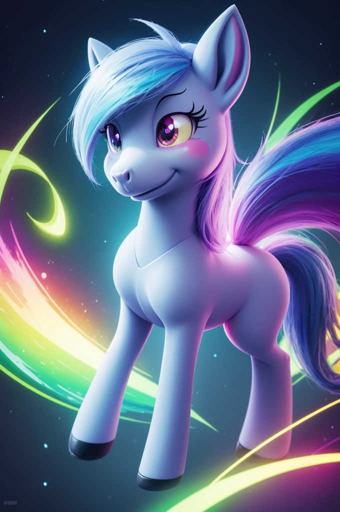 Create a pony in the My Little Pony universe, she is radioactive 