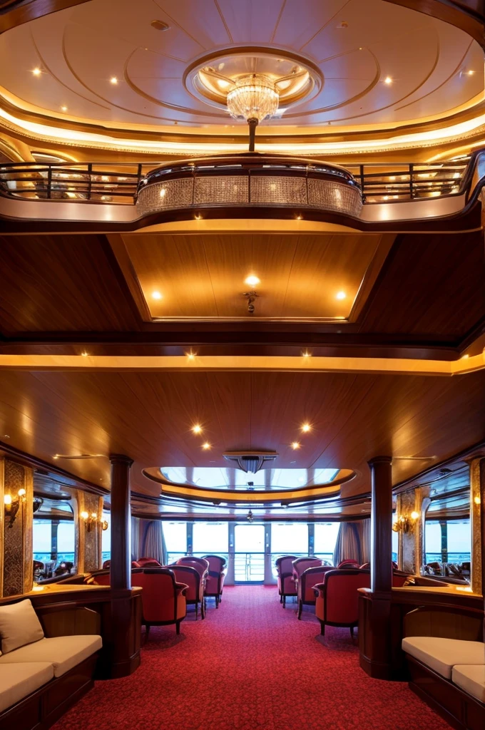 Inside a luxury cruise ship photograph