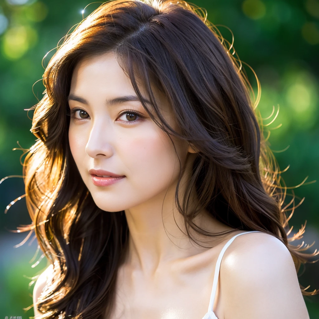 Beautiful mature woman with wavy long hair, Sexy beauty, Ultra-high resolution,(Realistic:1.4), ((Highest quality)), ((masterpiece)), (be familiar with),