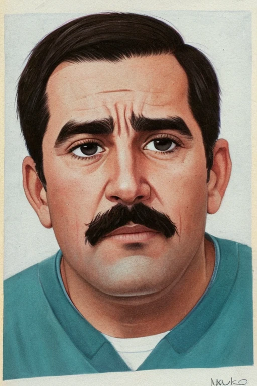 Primer plano del rostro de Juan, with an expression of determination, while raising his hand in rejection.