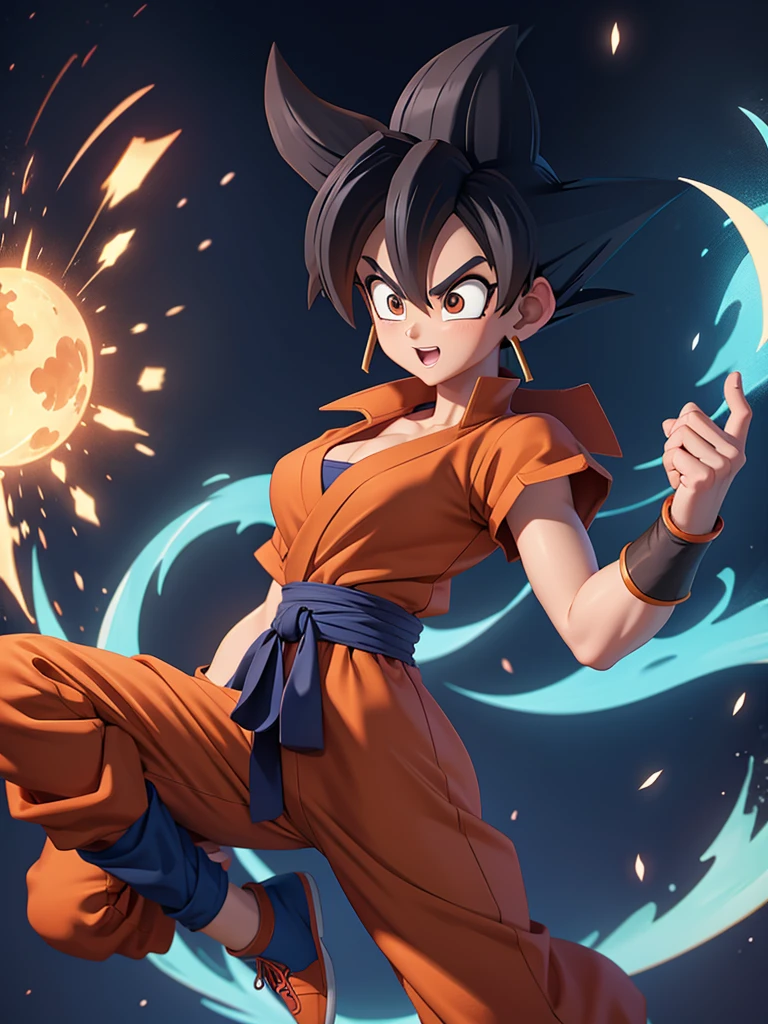 Goku women&#39;s version swimsuit character sheet 