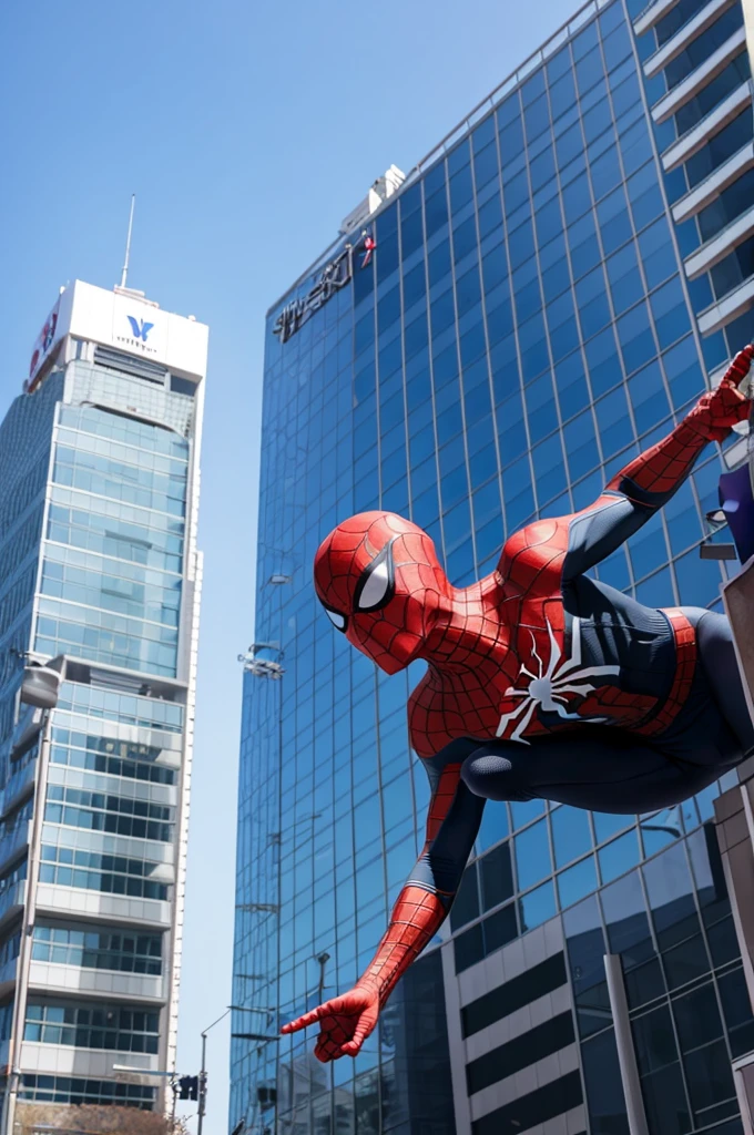 Fuji TV building and Spider-Man