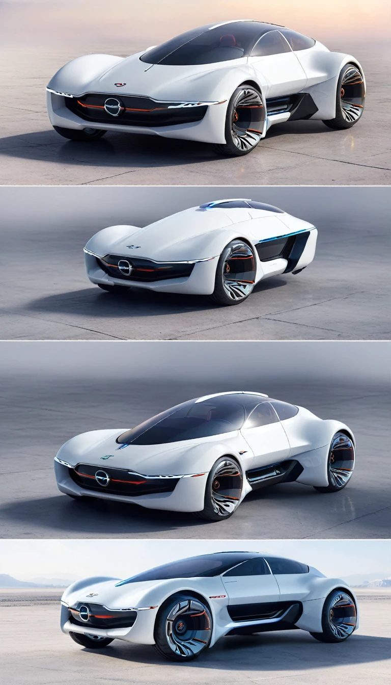 a futuristic concept art of a drone car