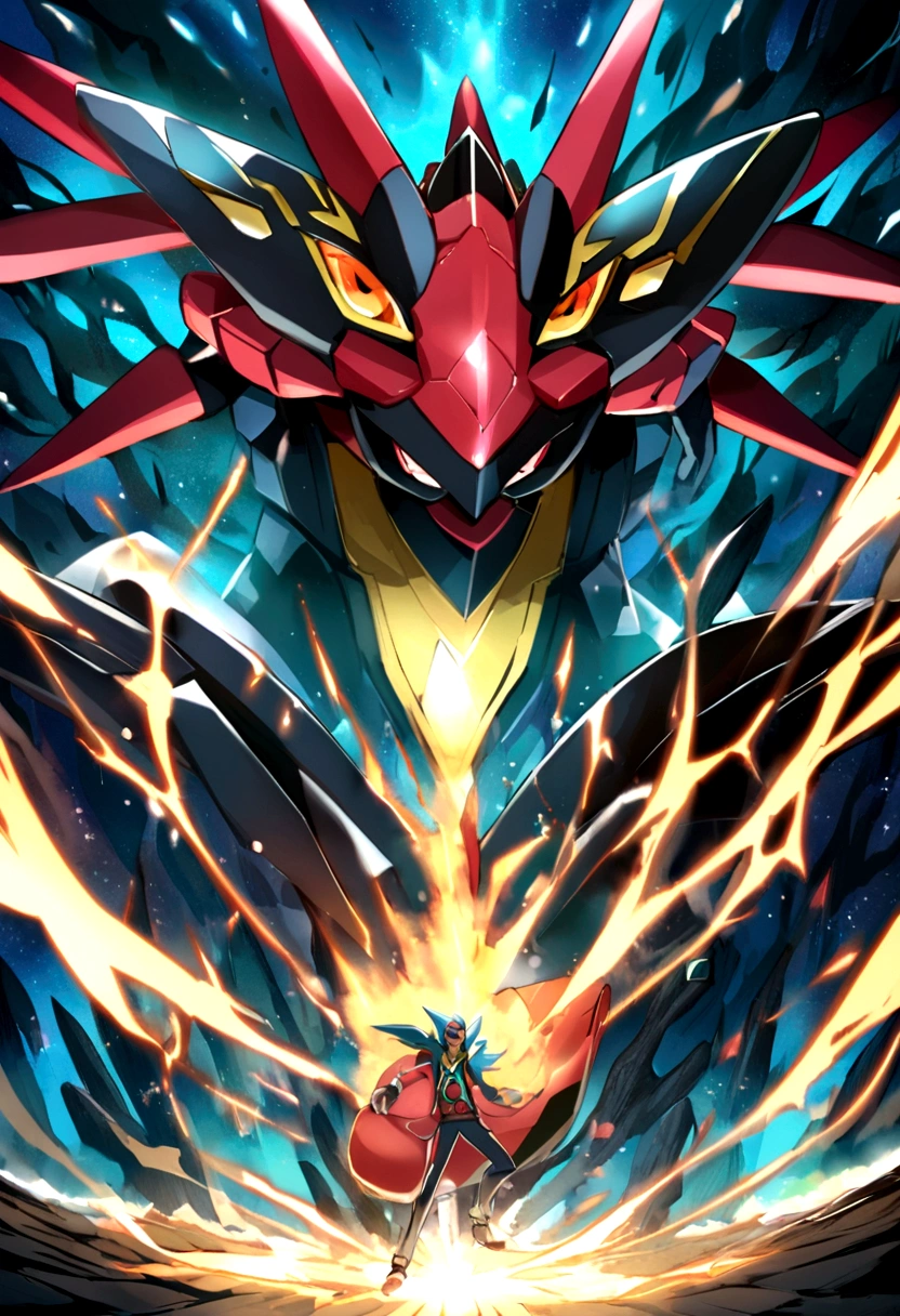 pokemon groudon junto con kyogre y rayquaza luchan entre si