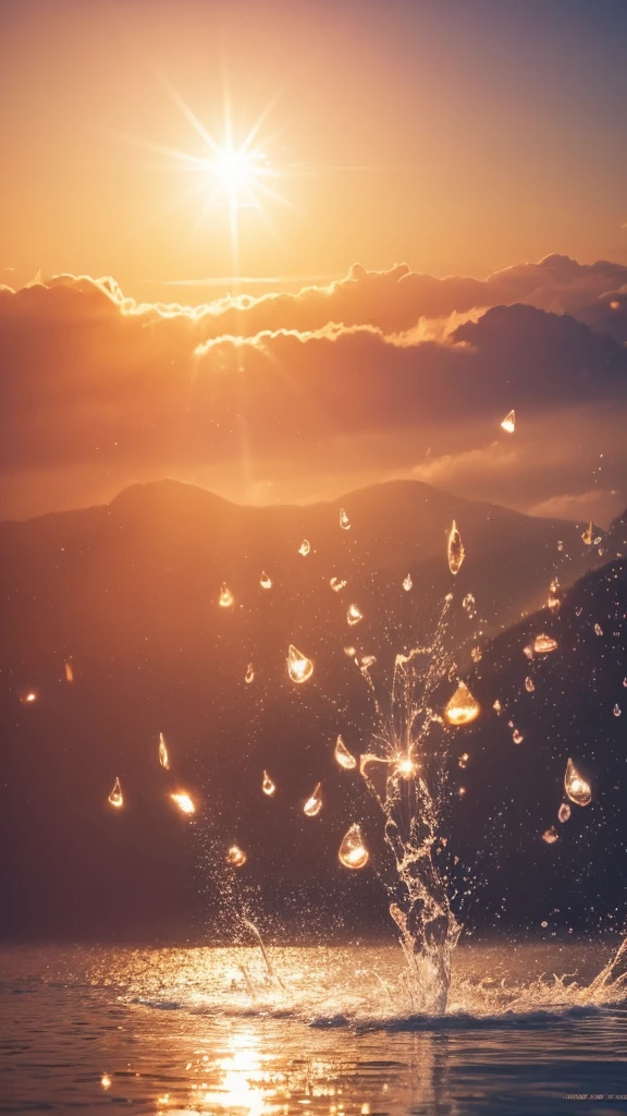 official art,Unity 8k wallpaper,Extremely detailed,Beauty and aesthetics,masterpiece,Best quality,The content is very detailed,romanticism,Summer Dream,fruit,Dreamy lighting,The scattered water drops float in the air and sparkle in the sun,HD,Details,Best quality,Photography,Highly tense performance,Excellent results