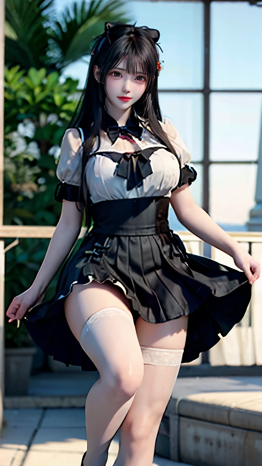 (Very delicate and beautiful:1.2)super model,,Big Breasts,Beautiful breasts,voluptuous,【bike shorts】,,【3girls】,,Highest quality, High resolution, 8K,Kick in a hurry,Maid clothes,mini skirt