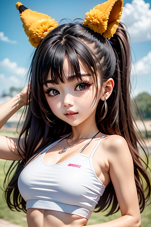 The character costume is KPOP, 9 sets of anime character stickers with different expressions, Hallyu collection style, Anime K-pop art style, Hallyu frontline style, Hallyu art style, kpop style, Official artwork, Chibi Art, Pisif, Blackpink style, Cute KPOP artwork in various poses, The popularity of the art station Pisif