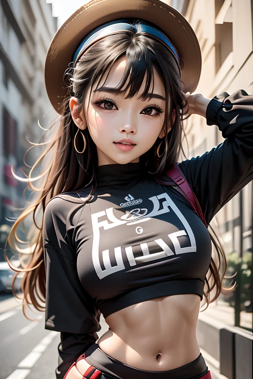 The character costume is KPOP, 9 sets of anime character stickers with different expressions, Hallyu collection style, Anime K-pop art style, Hallyu frontline style, Hallyu art style, kpop style, Official artwork, Chibi Art, Pisif, Blackpink style, Cute KPOP artwork in various poses, The popularity of the art station Pisif