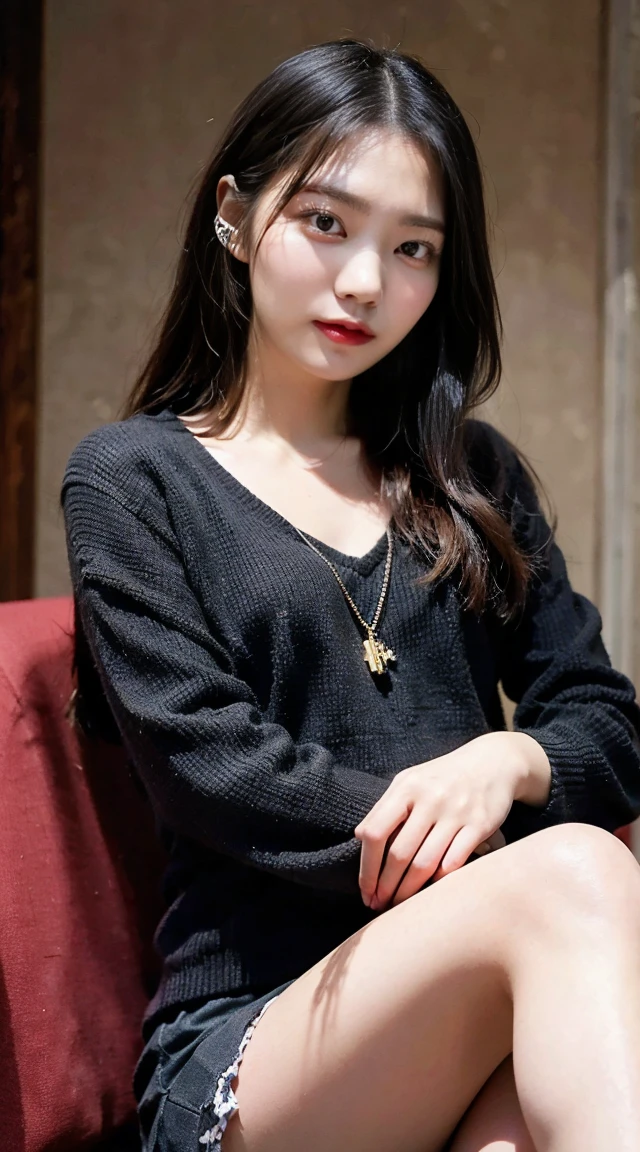(masterpiece:1.2),(8K high resolution), (Highest quality), (RAW Image Quality), (that'Realistic:1.37), ,Big eyes,Long eyelashes,that'Exquisite,(Live-action realistic style),The ultimate face,Realisticな光と影,Distinctive facial features,Milky skin,Fair skin, Shiny skin, Skin with attention to detail,Realistic skin detail,I can see my pores,(Very detailed),Hair length is random, (Flowing hair),Best Portrait,Shooting from a distance, 1 - Female,Beautiful details, Beautiful and sophisticated nose, Very detailedな肌,,(Beautiful face with double eyelids), (realism: 1.4),(Full body image), Amazing details, Ultra-high resolution,Red lips,Earrings ,Delicate and beautiful face,,Adult female at 25 years old,(Beautiful Face 1.4),thin,( Black panties exposed),(Filmed at the company'office),(Flip up the skirt to show your panties), (officeレディの, The uniform color is random),Very beautiful office lady,(Skirt flip),(officeに立っている),(Flip up the skirt yourself),(Lift your skirt and expose your panties), Wearing a suit jacket ,Make eye contact with your audience, Wearing stockings