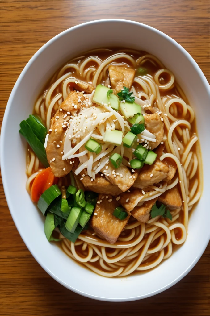 Korean Noodles in a Bowl
