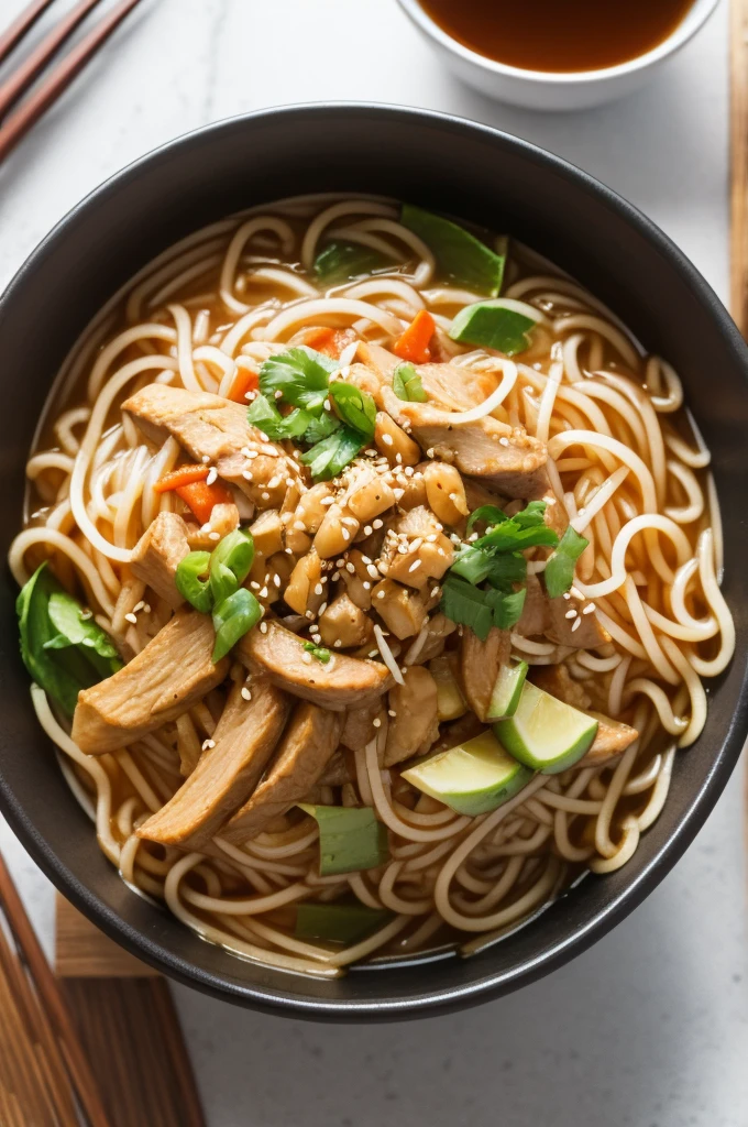 Korean Noodles in a Bowl