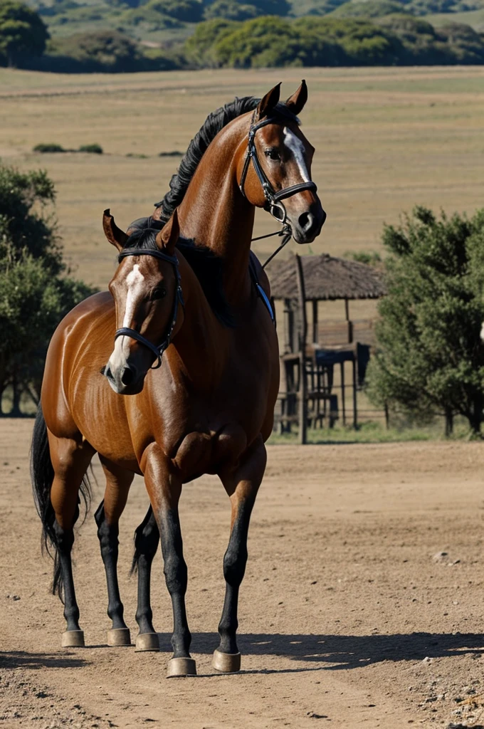 langosta en forma de caballo con cabeza humana