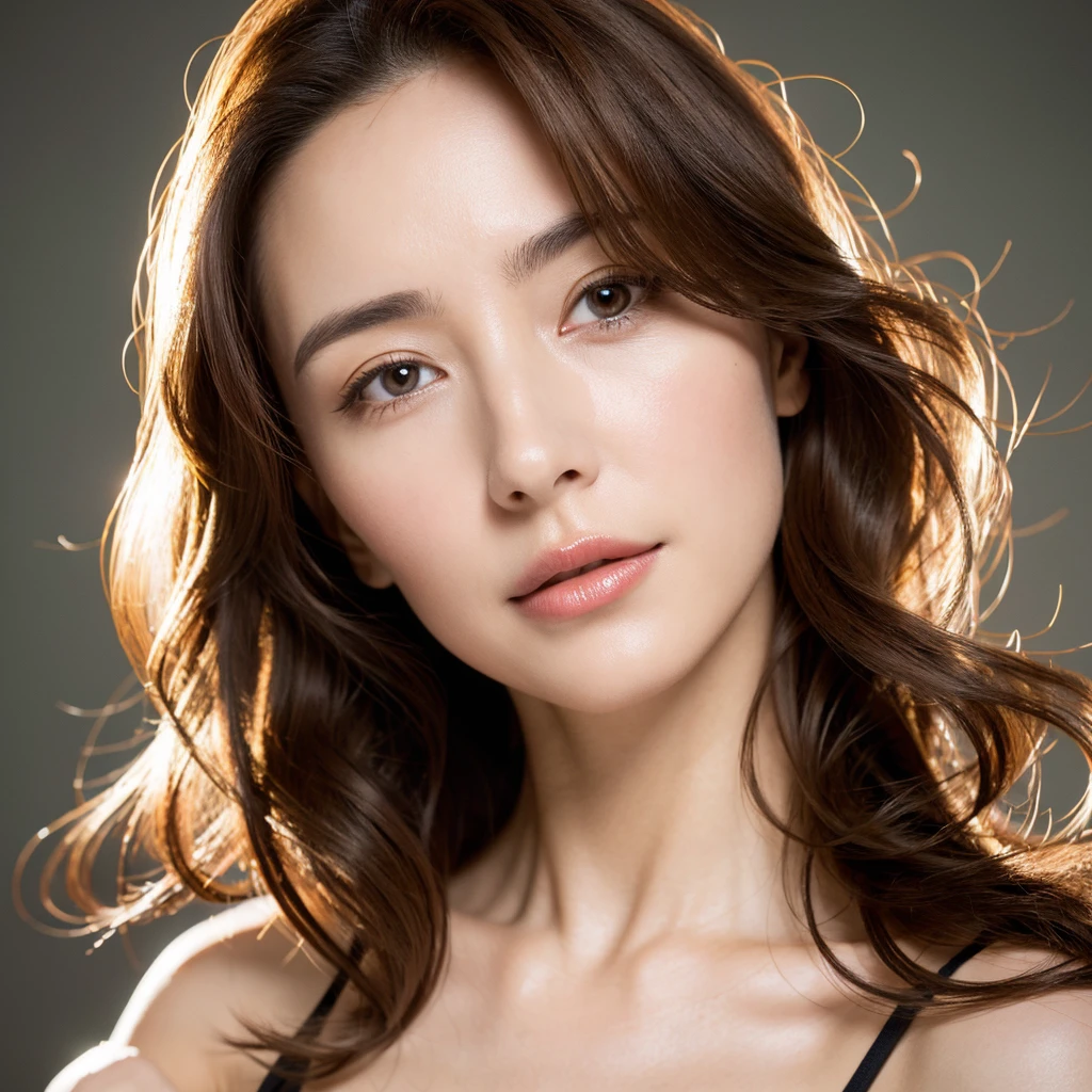 Beautiful mature woman with wavy long hair, Sexy beauty, Ultra-high resolution,(Realistic:1.4), ((Highest quality)), ((masterpiece)), (be familiar with),