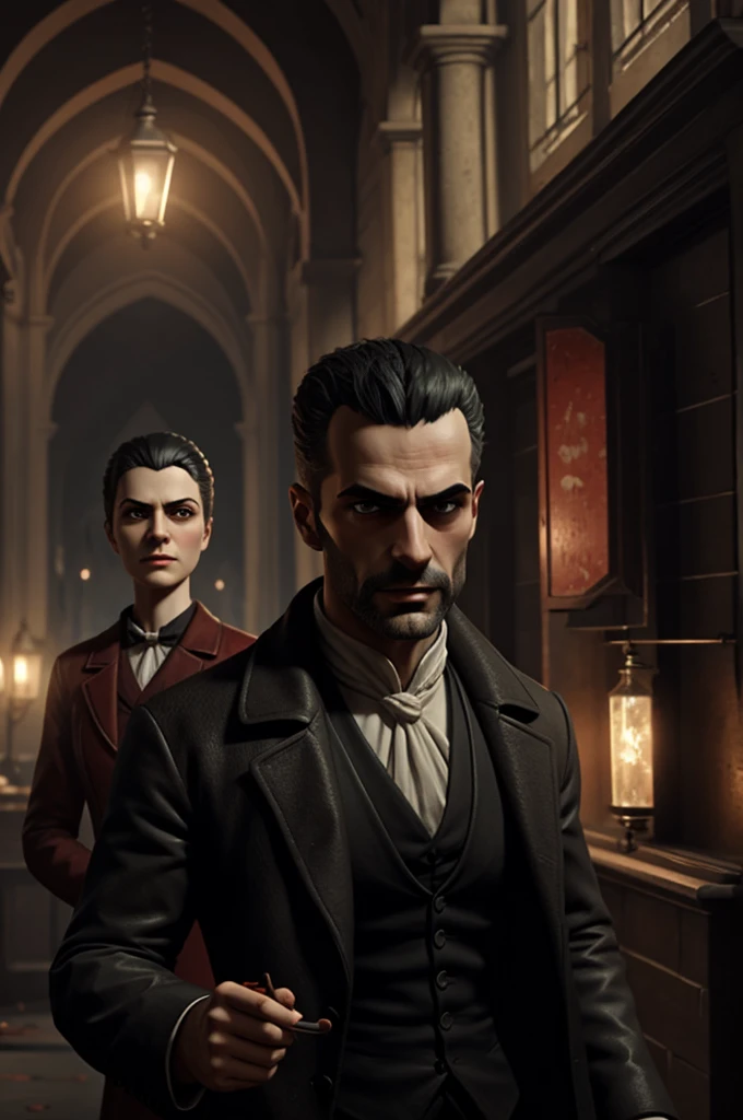 Characters from the vampyr book by Carolina Andujar in an animated version 