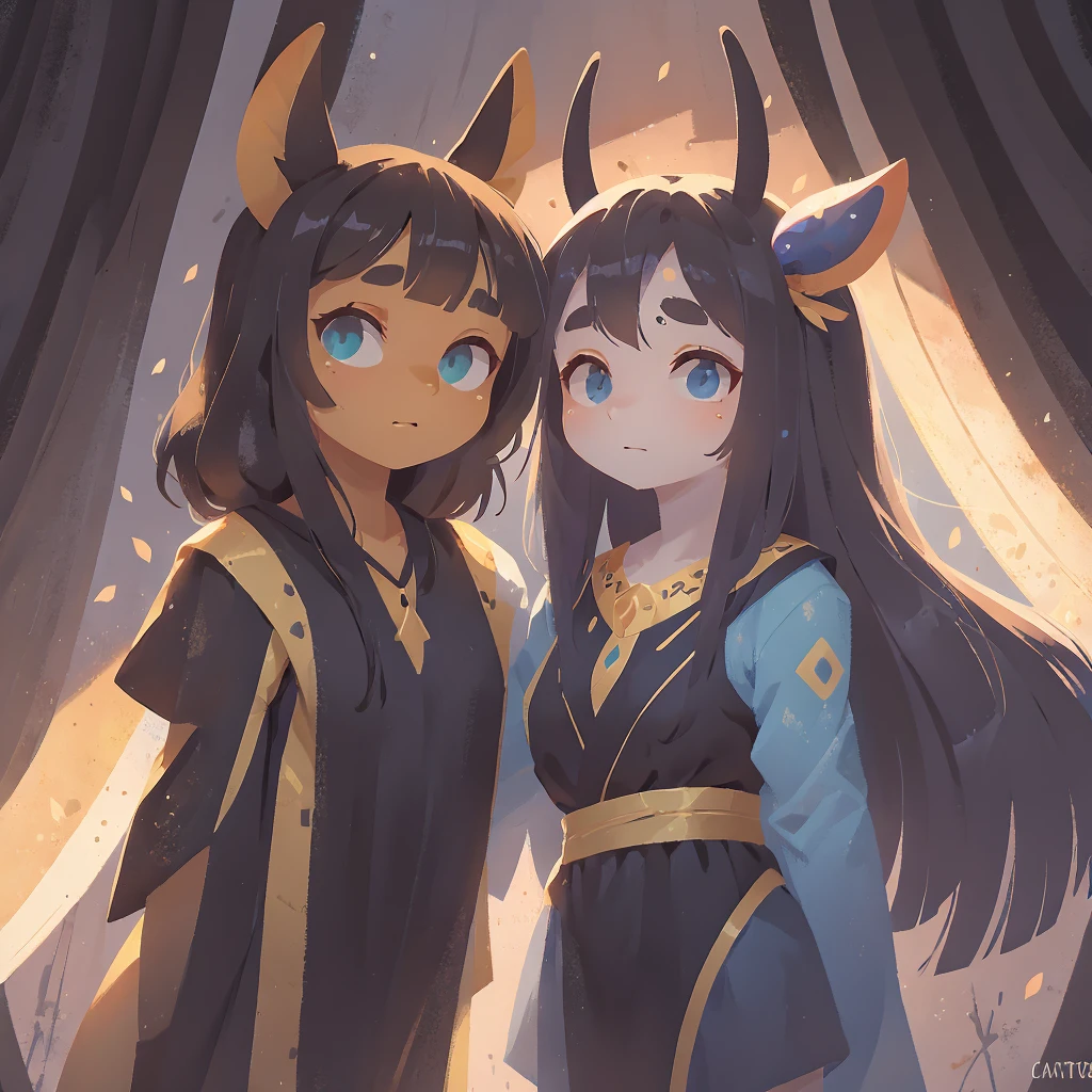 (masutepiece:1.2, Best Quality), (Best Illumination, extremely delicate and beautiful), 1 girl, smile, sparkling navy blue eyes, (black hair:1.5) ,Cute woman with short baby face, bandaged, small stature, small breasts, Full body, (finely detailed beautiful eye: 1.2), (beautifull detailed face),Extremely colorful,Colorful,Ancient Egyptian mummy beauty,Beautiful woman wrapped in bandages,Bandages all over the body,(choco skin:1.5),