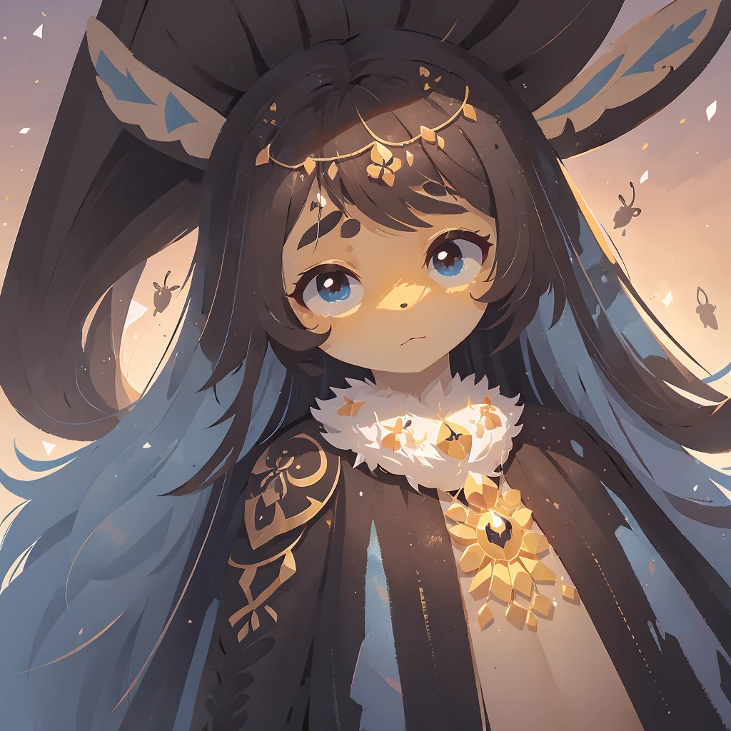 Antromorfia. Uma garota metade mariposa, with two long black antennas on the head, asas brancas peludas grandes nas costas, pele branca, olhos pretos, cabelos brancos curtos, He doesn&#39;t wear clothes because he has white fur like a matiposa., your hands are like moth paws, with a hard black shell on the entire forearm and the hand as if it were a luca made of a black shell too, almost skeletal. Your face is very simple, tendo grandes olhos pretos e vazios, that only has a black void like an insect&#39;s eye, and the skin is white with the mouth being a small insect jaw with small, sharp needle-like teeth.