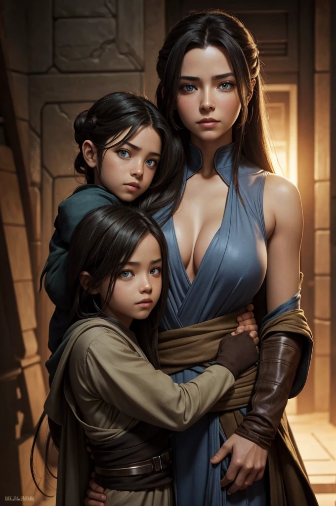 Beautiful Jedi. Eligent. Jedi bastila shan. Beautiful eyes and hair. Most beautiful Jedi ever. Big breast She is hugging her  brother. Her littleer is half her hight 