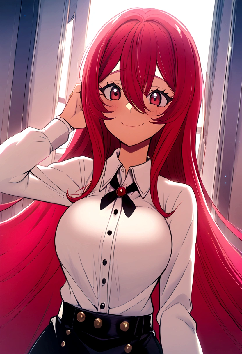 Garota anime big tits cabelo rosa