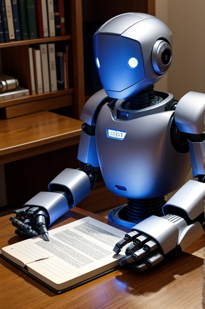 Robot helps with homework