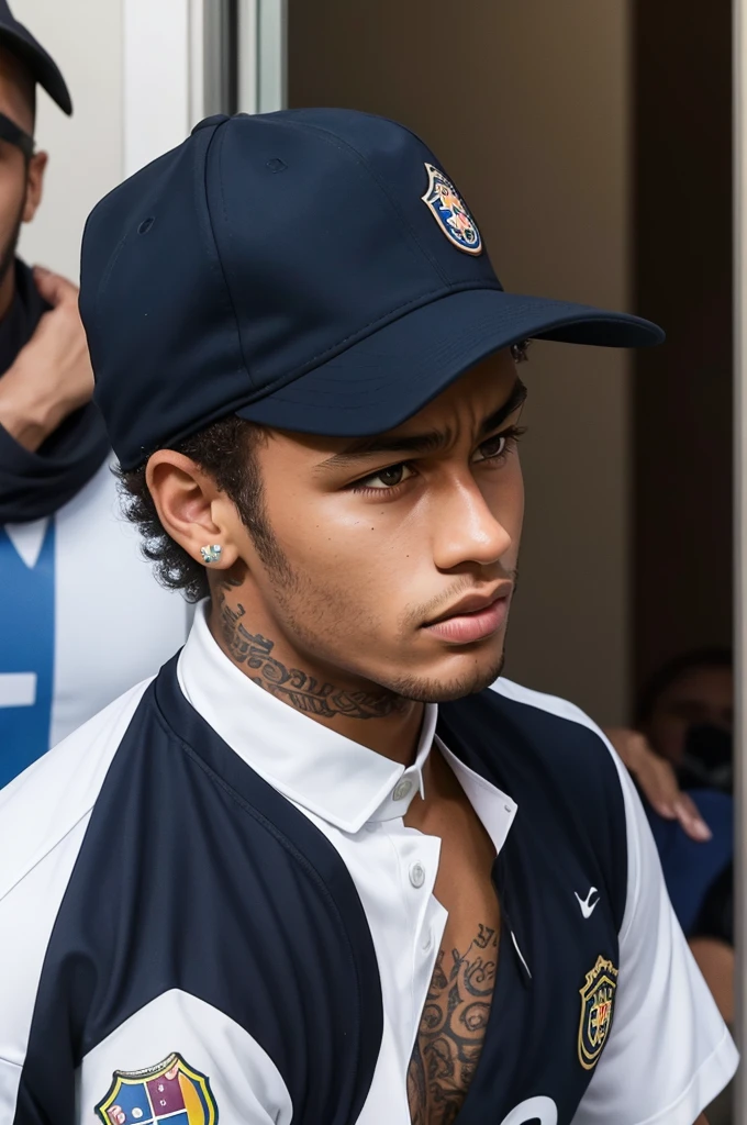 Neymar junior sad seeing his wife leave with Pelé