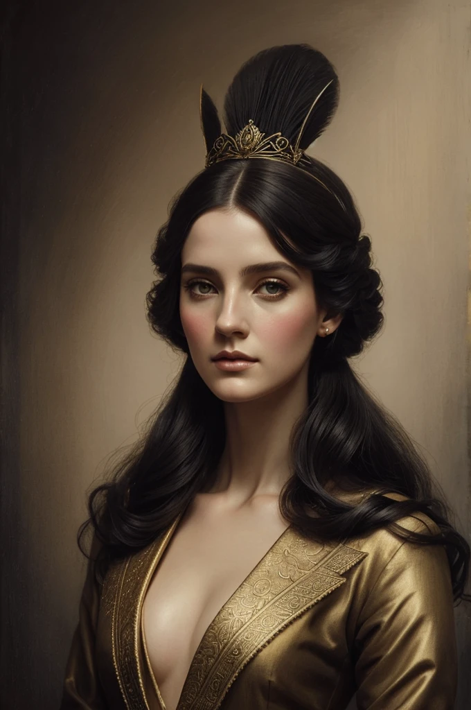 Pintar un condor con traje y corbata, antropomorfo, Aristocracia digna, Obra maestra Retrato humano, retrato de tom bagshaw, dara loca, hidalgo, en un traje precioso, estilo tom bagshaw, Karen Beit, Usando un traje antiguo, estilo tom bagshaw, Elizabeth Jane Lloyd, hermoso estilo, ricos detalles, oro,