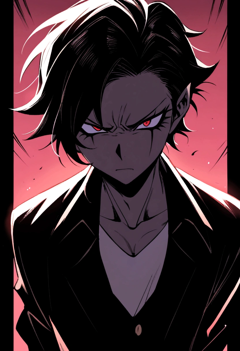 Akira Fudo, Devilman Crybaby, Male, with black clothes