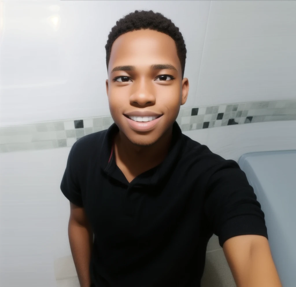 black boy taking photo