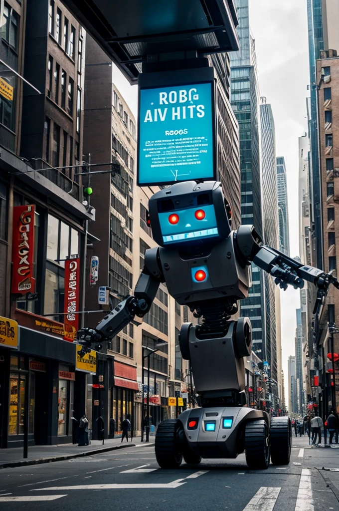 Robots eat food and live in cities like humans.