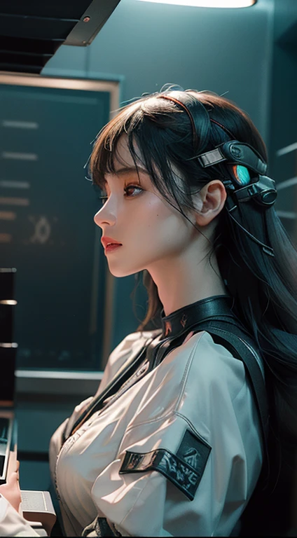 ((Best quality)), ((masterpiece)), (detailed:1.4), 3D, an image of a beautiful cyberpunk female,HDR (High Dynamic Range),Ray Tracing,NVIDIA RTX,Super-Resolution,Unreal 5,Subsurface scattering,PBR Texturing,Post-processing,Anisotropic Filtering,Depth-of-field,Maximum clarity and sharpness,Multi-layered textures,Albedo and Specular maps,Surface shading,Accurate simulation of light-material interaction,Perfect proportions,Octane Render,Two-tone lighting,Wide aperture,Low ISO,White balance,Rule of thirds,8K RAW,