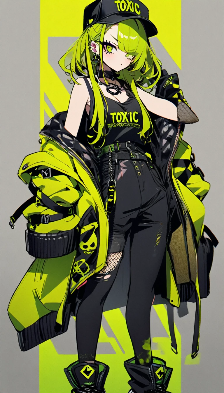 1girl, toxic, stylish