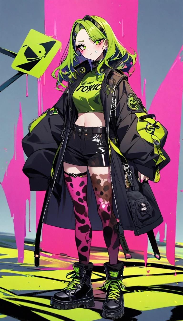 1girl, toxic, stylish