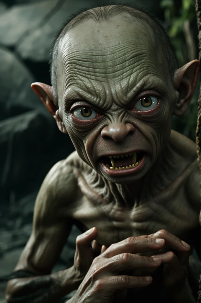 Gollum cries