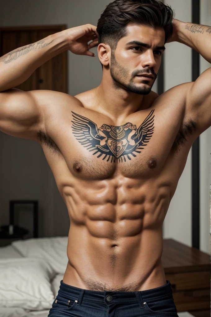 Quiero un tatuaje que represente el trabajo duro y la pasibidad de un hombre solo