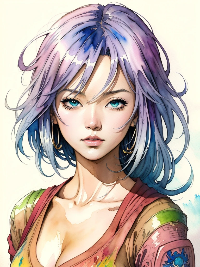 girl , akira toriyama art , anime , natural , fantasy character , watercolor painting , anime , art by Carne Griffiths and Wadim Kashin,Landscape painting , Highly detailed , accuracy , in detail ,Anime , , Digital Illustration, comic book style, Perfect Anatomy, Centered, Approaching perfection, Dynamic, Highly detailed, Soft, Sharp Focus, Illustration,