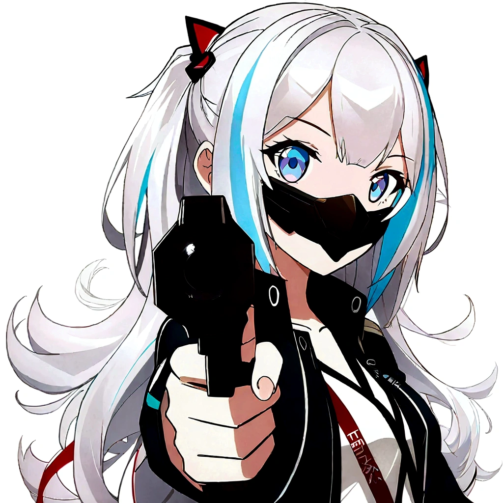 anime girl with a gun in her hand, trigger anime artstyle, anime style 4 k, with pistol, anime moe artstyle, high quality anime artstyle, badass anime 8 k, vector shaded anime, girls frontline style, female action anime girl, anime style character, female anime character, anime character, 2 d anime style, anime artstyle, from girls frontline