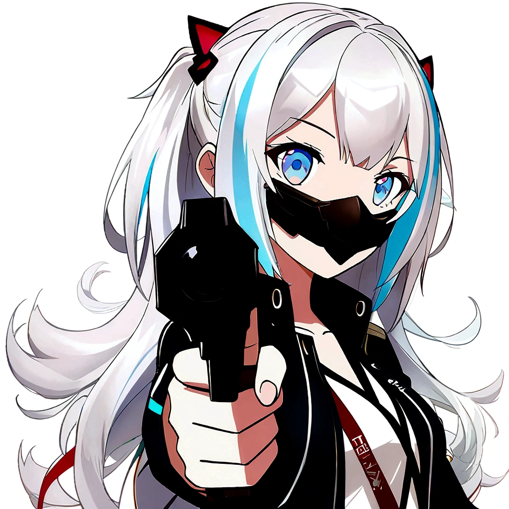 anime girl with a gun in her hand, trigger anime artstyle, anime style 4 k, with pistol, anime moe artstyle, high quality anime artstyle, badass anime 8 k, vector shaded anime, girls frontline style, female action anime girl, anime style character, female anime character, anime character, 2 d anime style, anime artstyle, from girls frontline