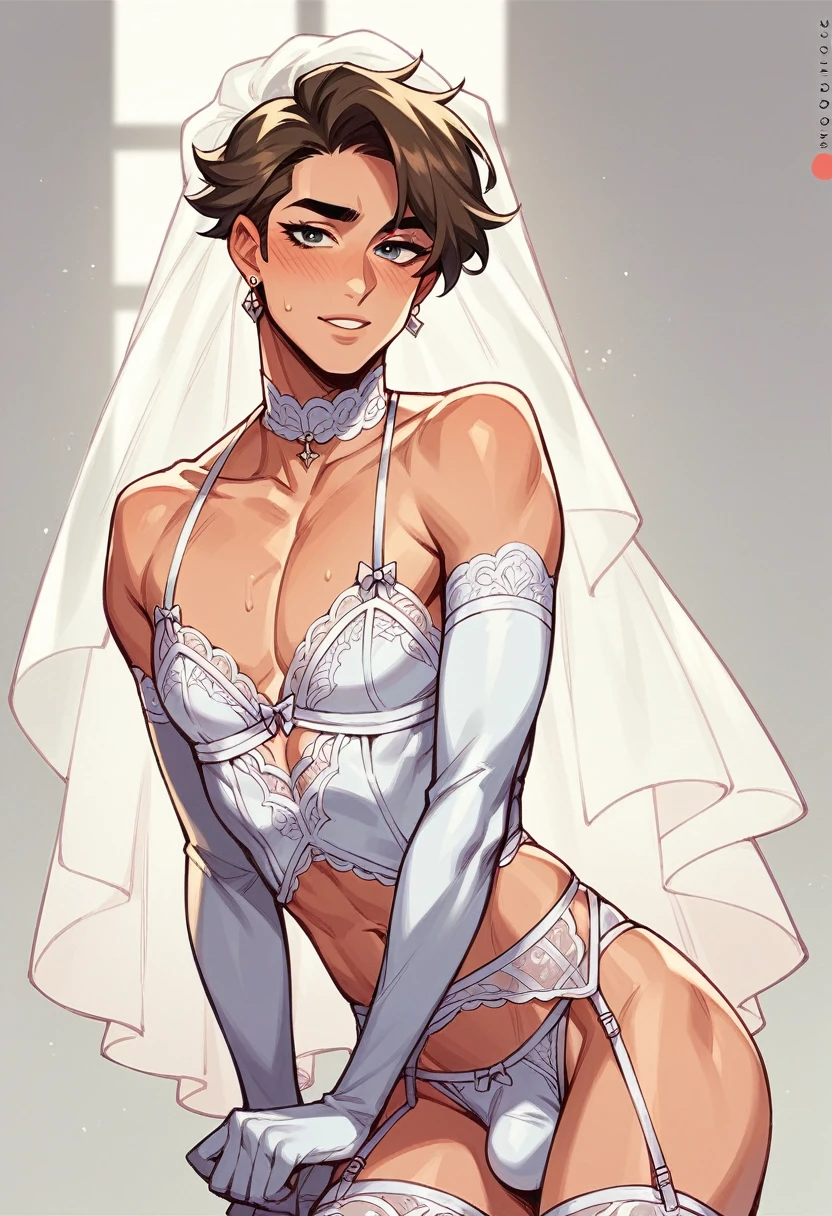 ,a father(he had been brainwashing by his secondson , crossdressing , bride of his secondson, wear sexy lingerie,has first night sex with his secondson ,)