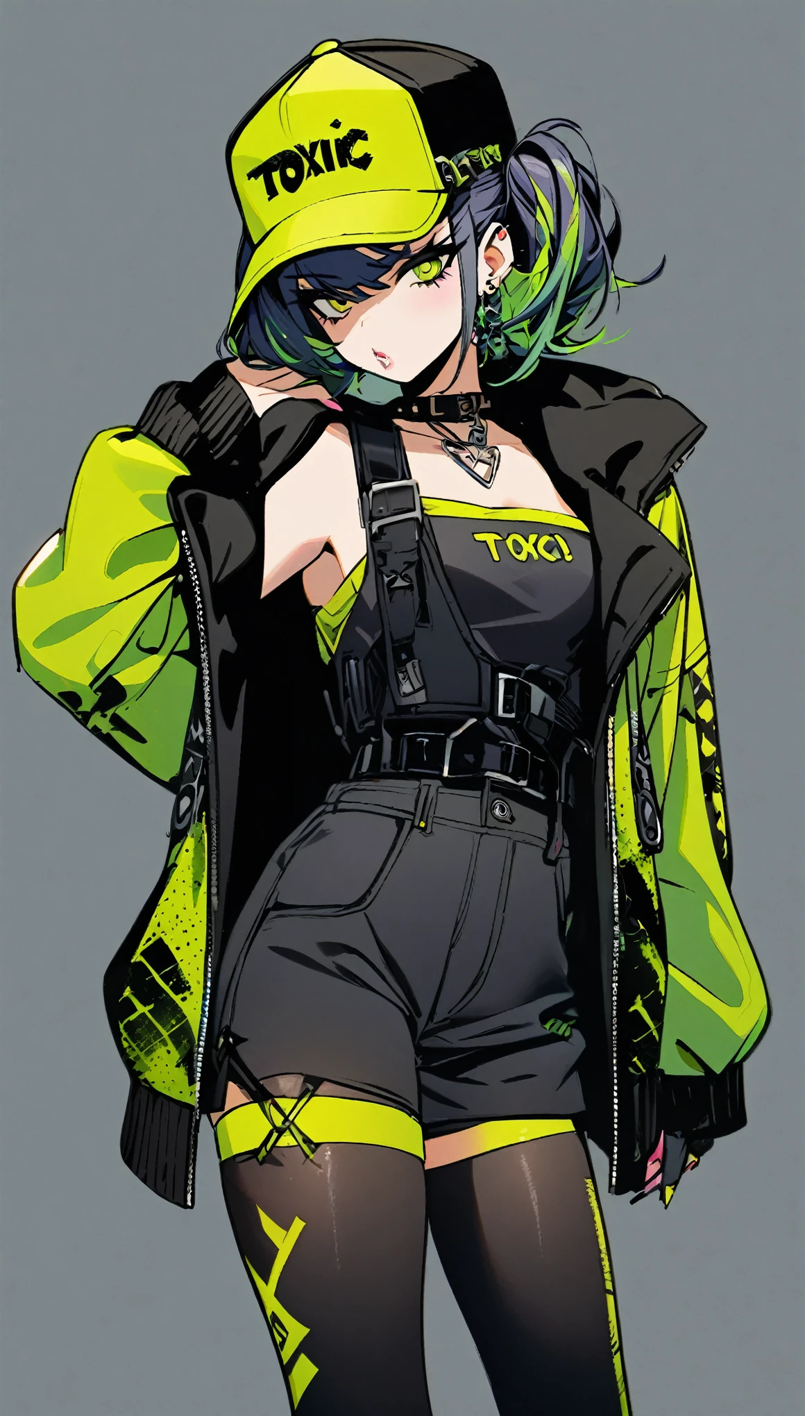 1girl, toxic, stylish
