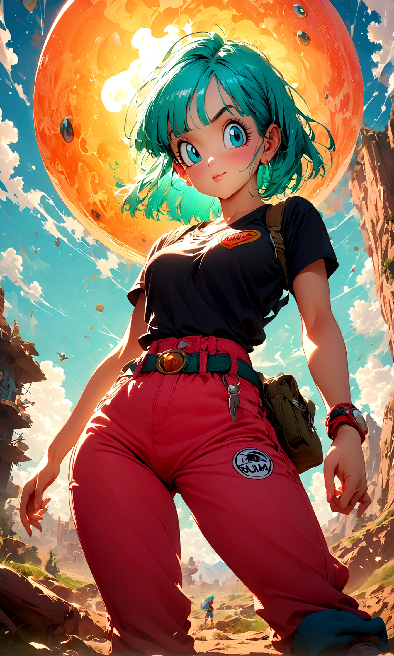 1girl,bulma,dragon ball,