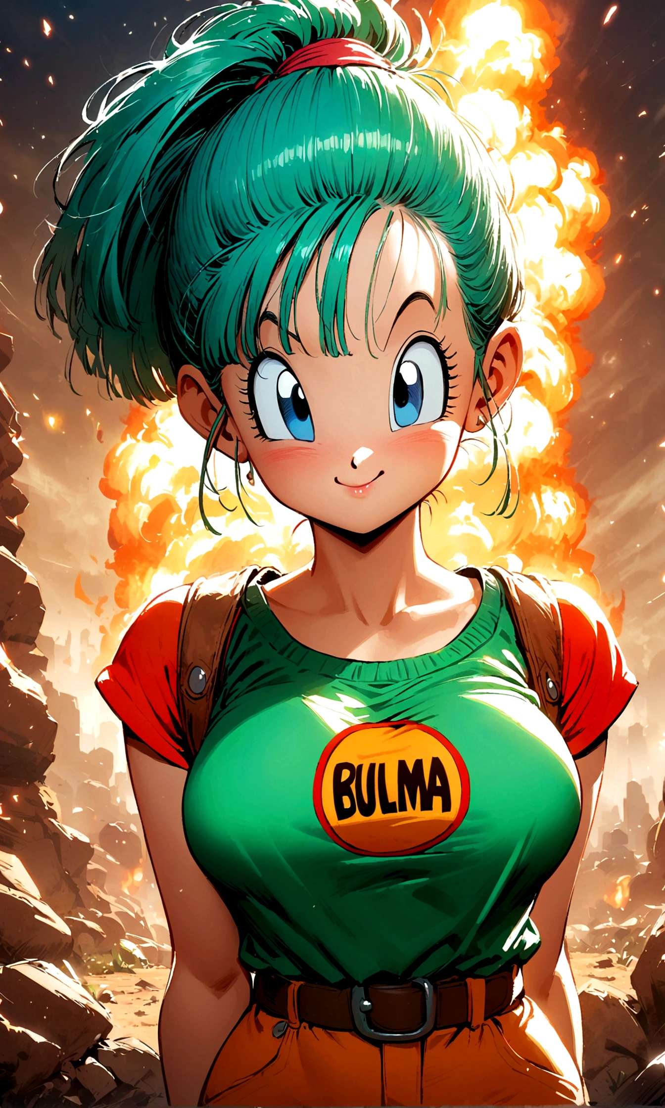 (1girl,bulma,dragon ball,)
