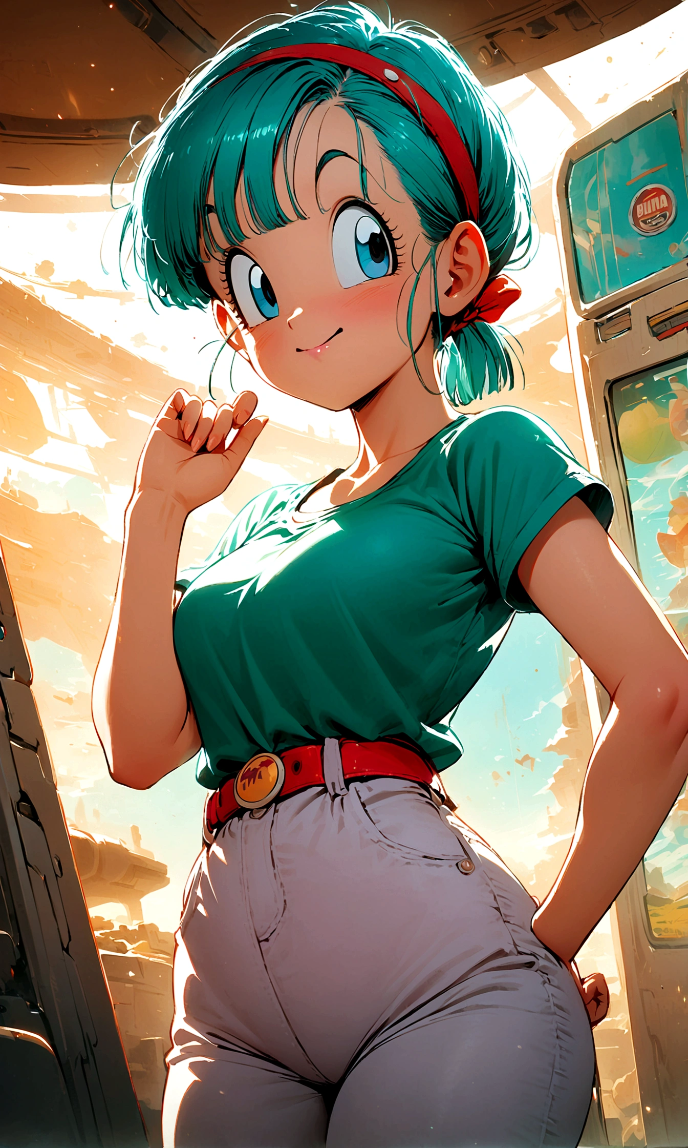 (1girl,bulma,dragon ball,)