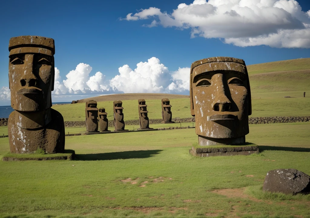 easter island rocks