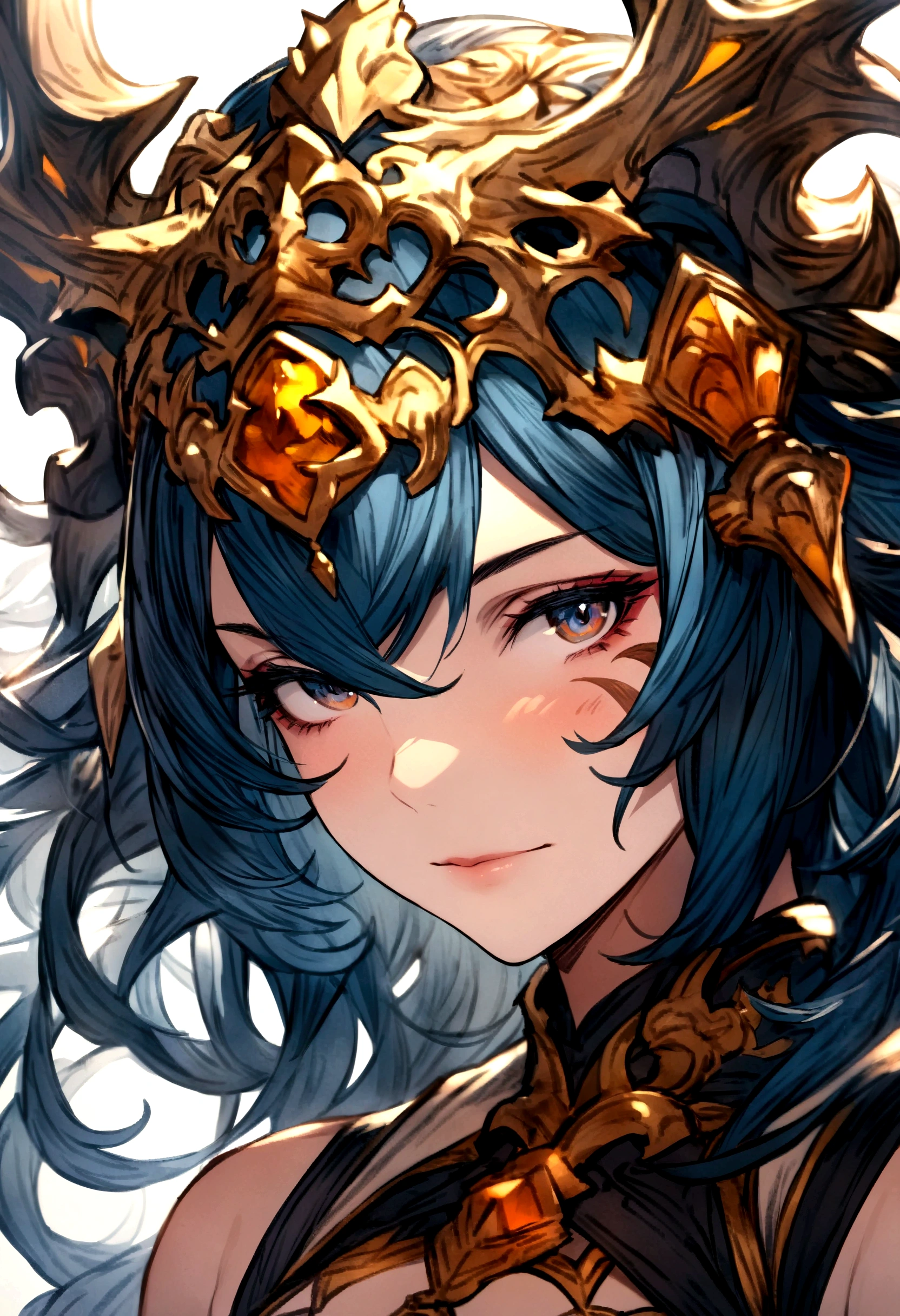 (masterpiece, best quality, high resolution), (detailed skin, detailed face),1woman, female_focus, \(Granblue Fantasy\), portrait,
beautiful man, upper body