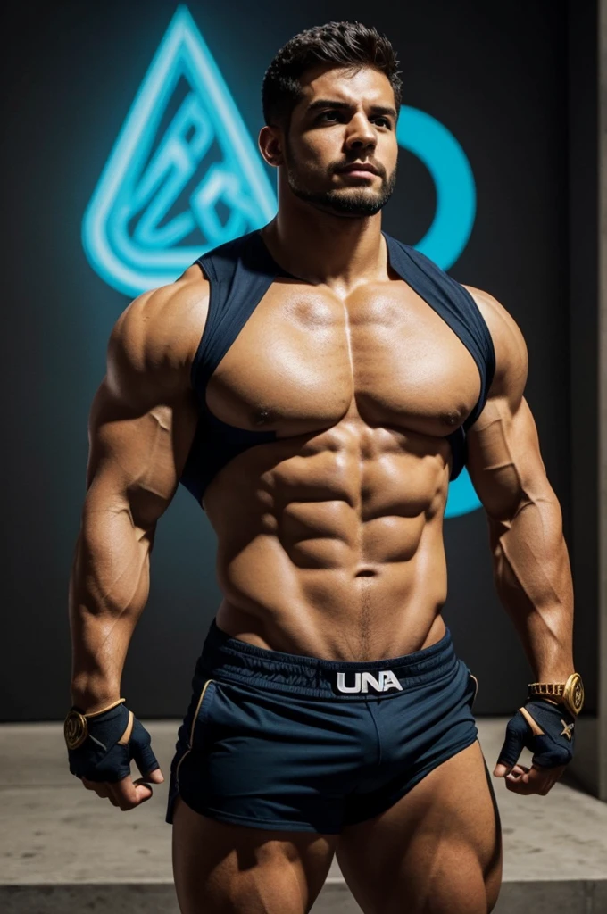 Concepto: El conocimiento es poder.
Elementos a combinar:
1. Una bombilla (symbol of idea and knowledge).
2. Un brazo musculoso (symbol of power).
**Image description:**
- Una bombilla gigantesca sostenida por un brazo musculoso exageradamente grande
