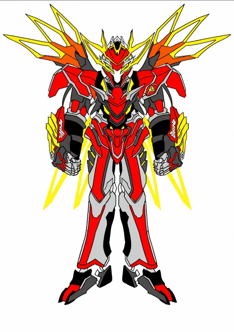 Knight of the red island with national colored eyes.